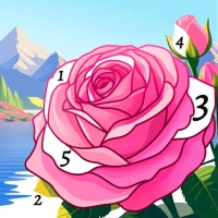 Flowerscapes: Color by Number